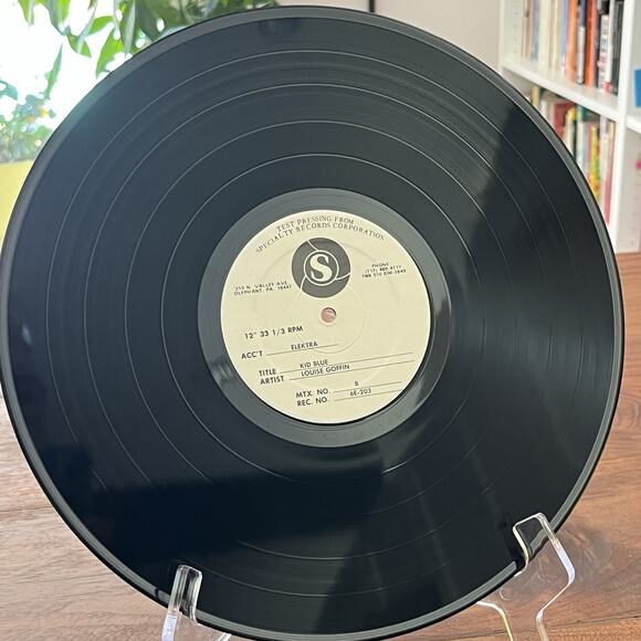Louise Goffin Kid Blue Vinyl LP 1979 Elektra 6E-203 White Label Test Pressing - Picture 4 of 6